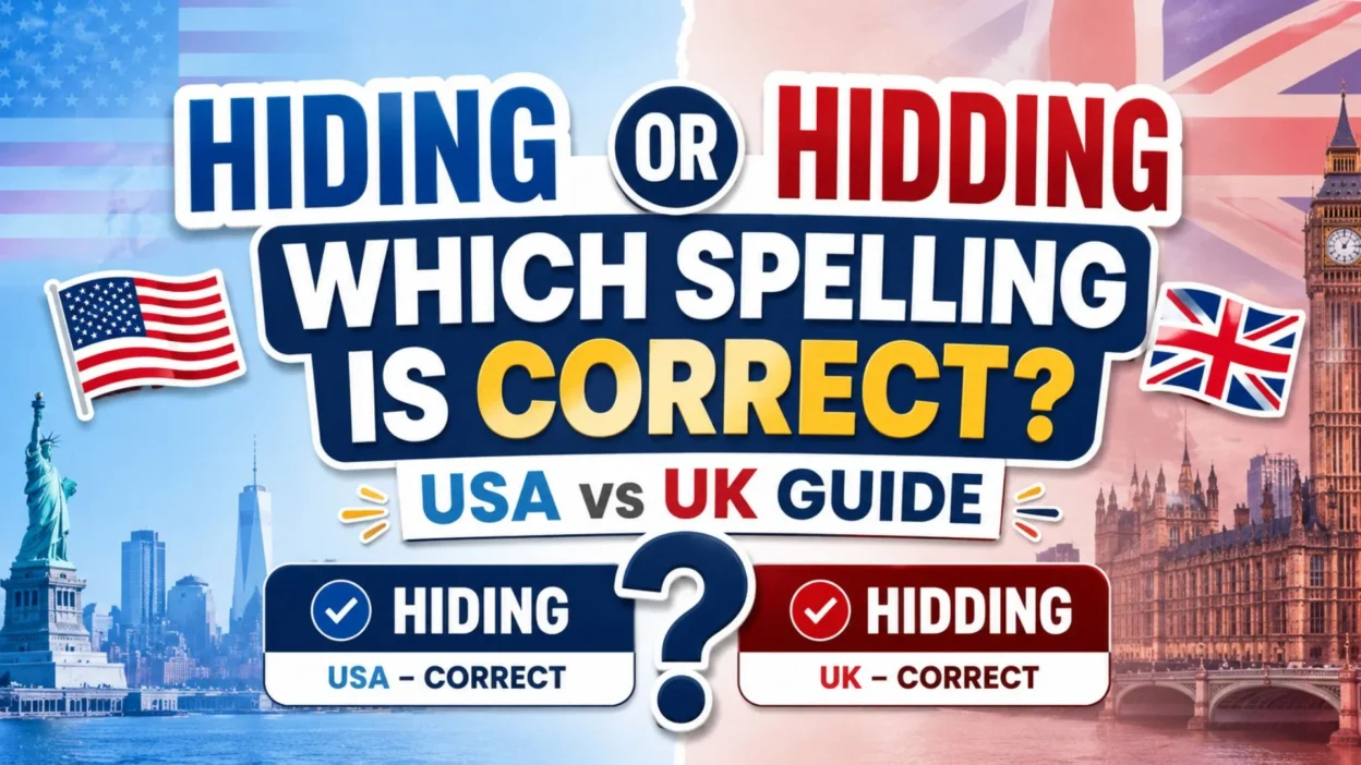 Hiding or Hidding – Which Spelling Is Correct USA vs UK Guide