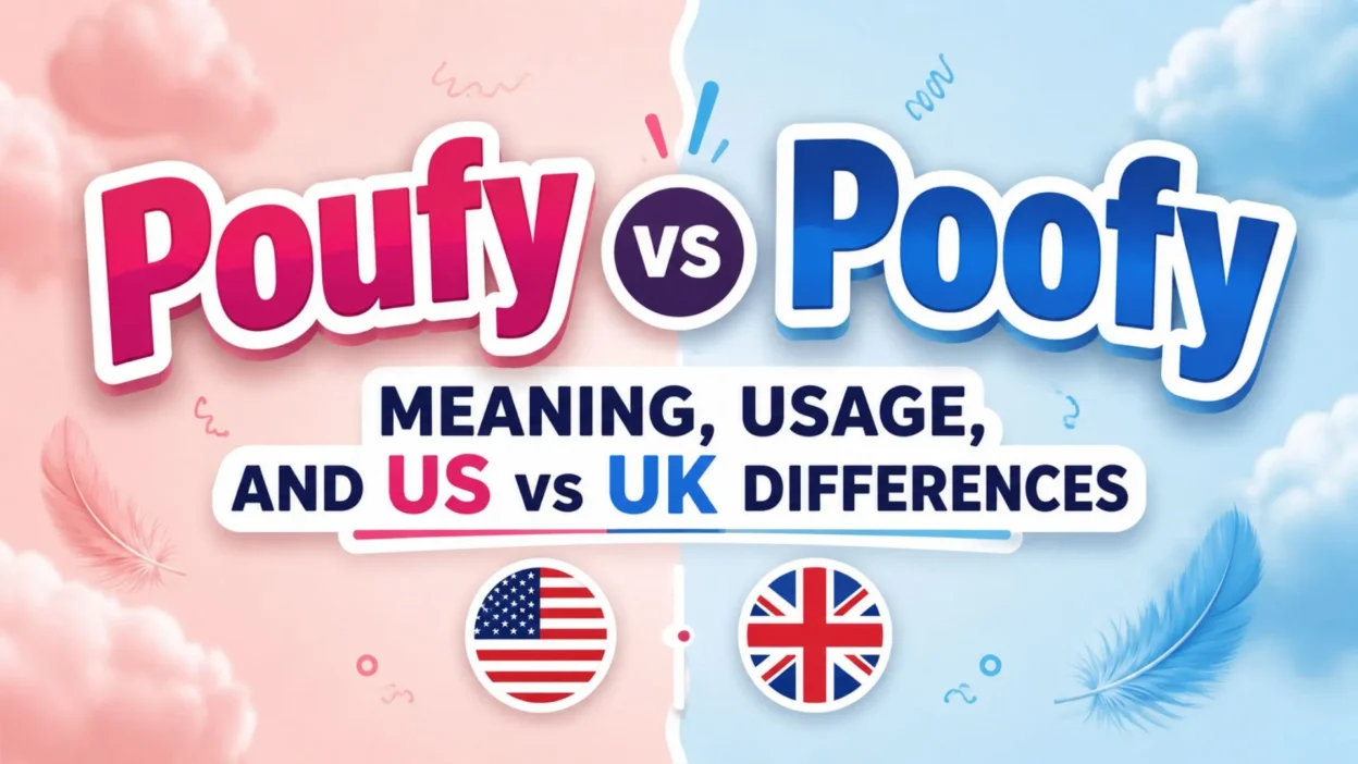 Poufy vs Poofy Meaning, Usage, and US vs UK Differences
