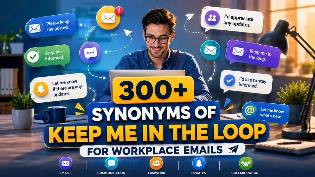 300+ Synonyms of Keep Me in the Loop for Workplace Emails