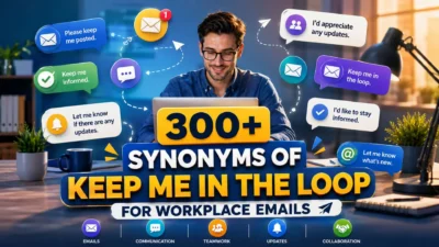 300+ Synonyms of Keep Me in the Loop for Workplace Emails