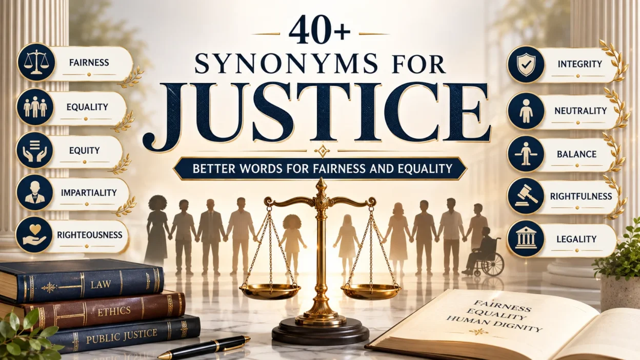 40+ Synonyms for Justice Better Words for Fairness and Equality