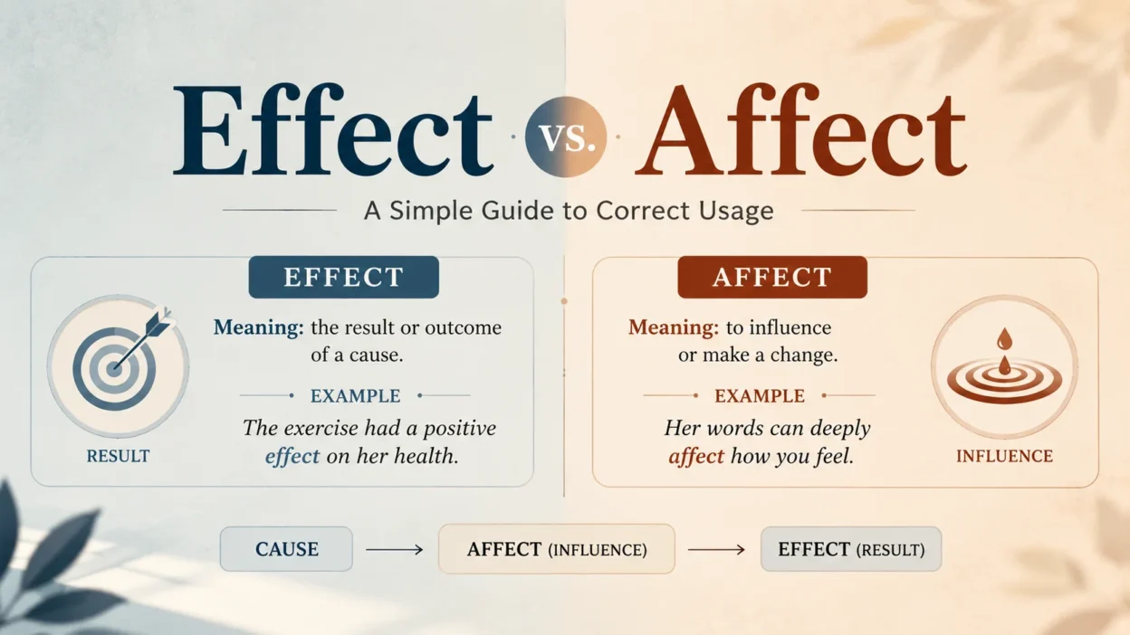 Effect vs. Affect A Simple Guide to Correct Usage