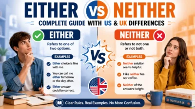 Either vs Neither Complete Guide with US & UK Differences
