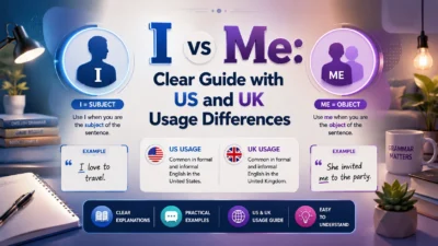 I vs Me Clear Guide with US and UK Usage Differences