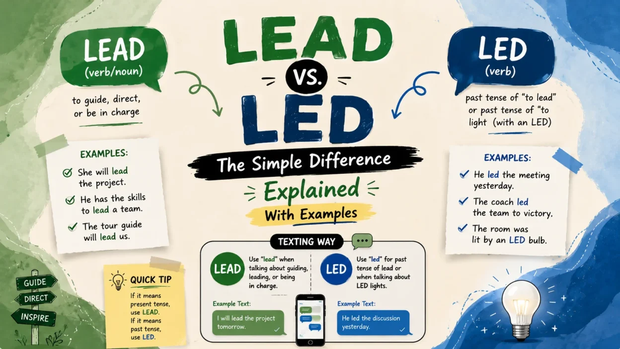 Lead vs. Led The Simple Difference Explained With Examples