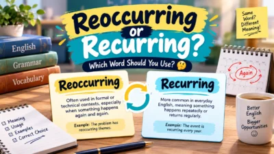 Reoccurring or Recurring Which Word Should You Use 🤔