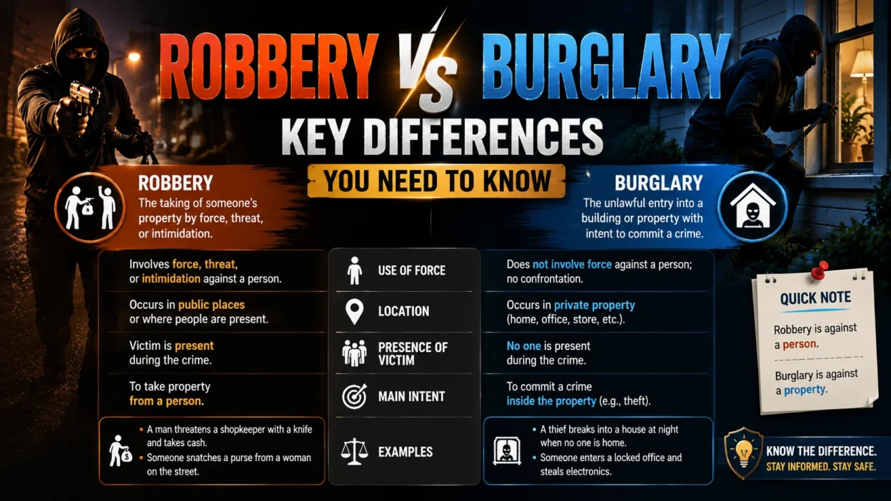 Robbery vs Burglary Key Differences You Need to Know