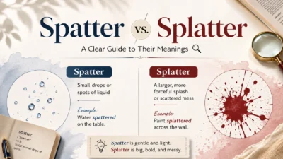Spatter vs. Splatter A Clear Guide to Their Meanings 🔍