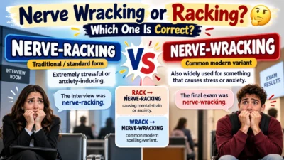 Nerve Wracking or Racking? 🤔 Which One Is Correct?