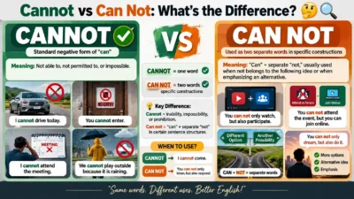 Cannot vs Can Not: What’s the Difference? 🤔🔍