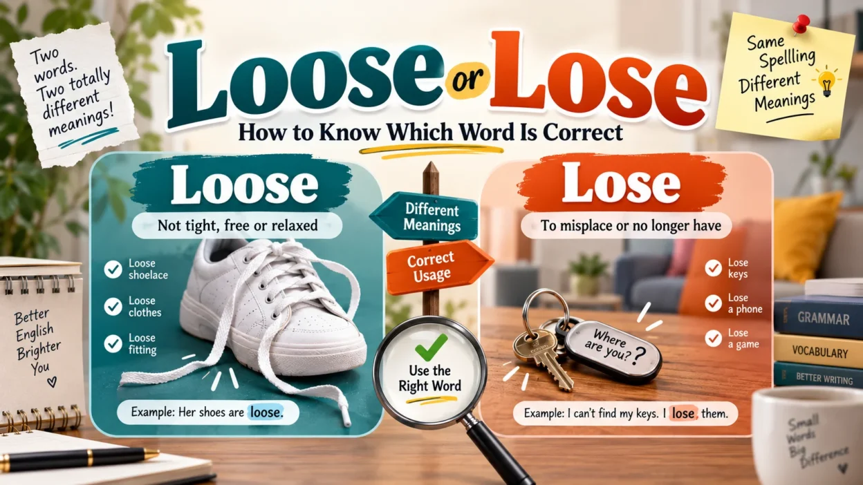 Loose or Lose How to Know Which Word Is Correct