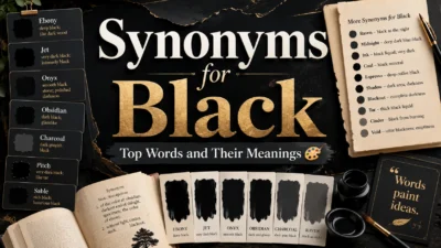Synonyms for Black Top Words and Their Meanings 🎨🖤