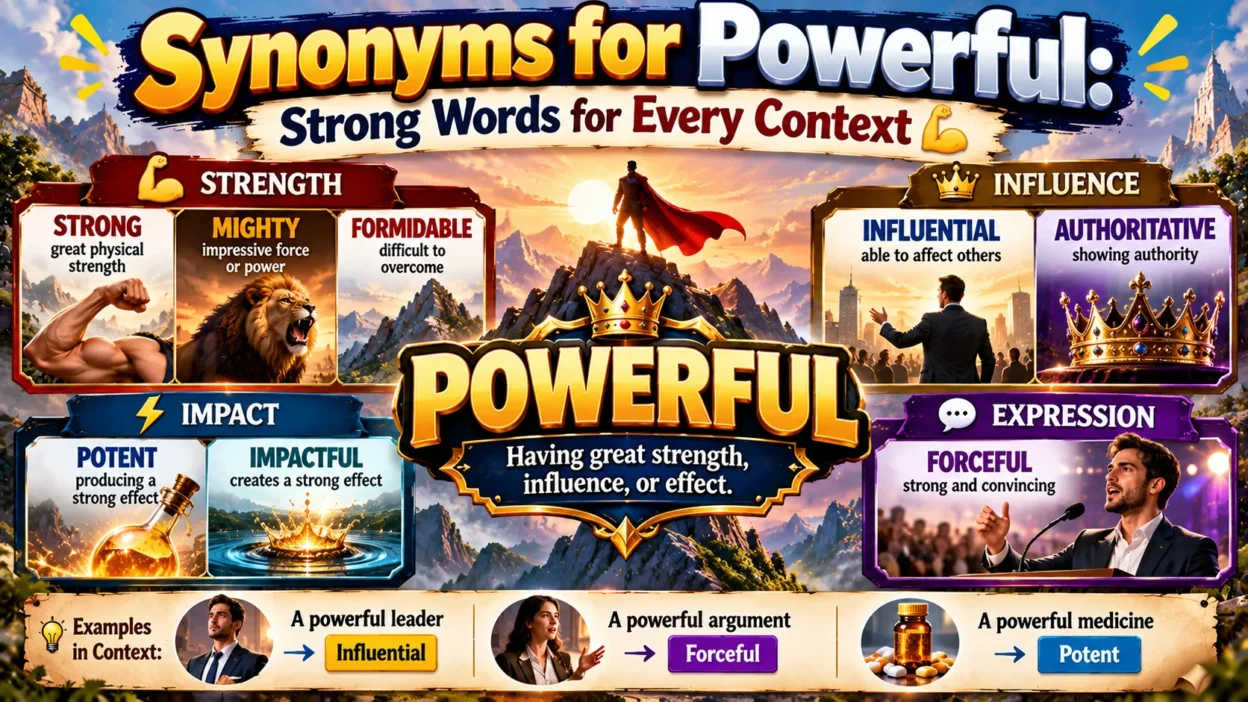Synonyms for Powerful: Strong Words for Every Context💪