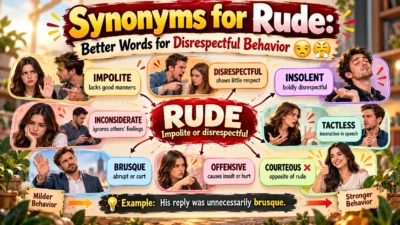 Synonyms for Rude: Better Words for Disrespectful Behavior😒😤