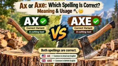 Ax or Axe: Which Spelling Is Correct? Meaning & Usage🪓🤔