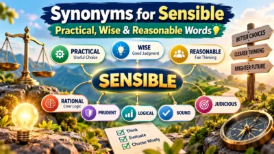 Synonyms for Sensible Practical, Wise & Reasonable Words💡