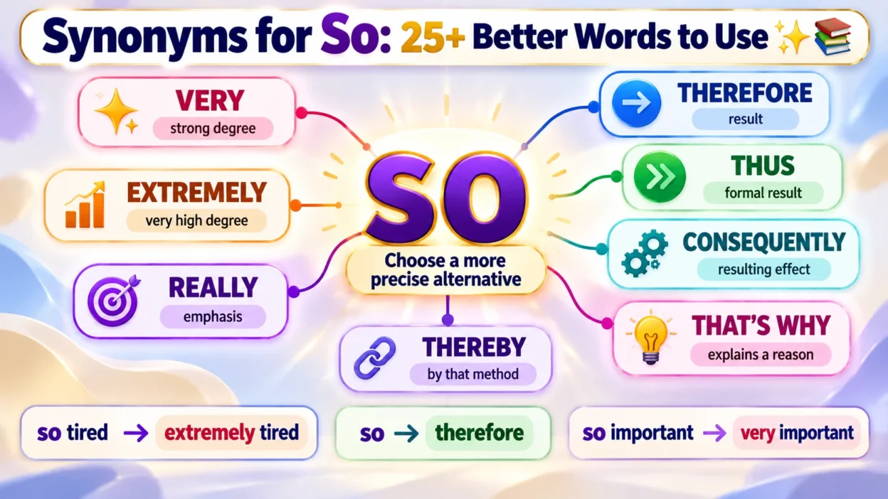 Synonyms for So: 25+ Better Words to Use ✨📚
